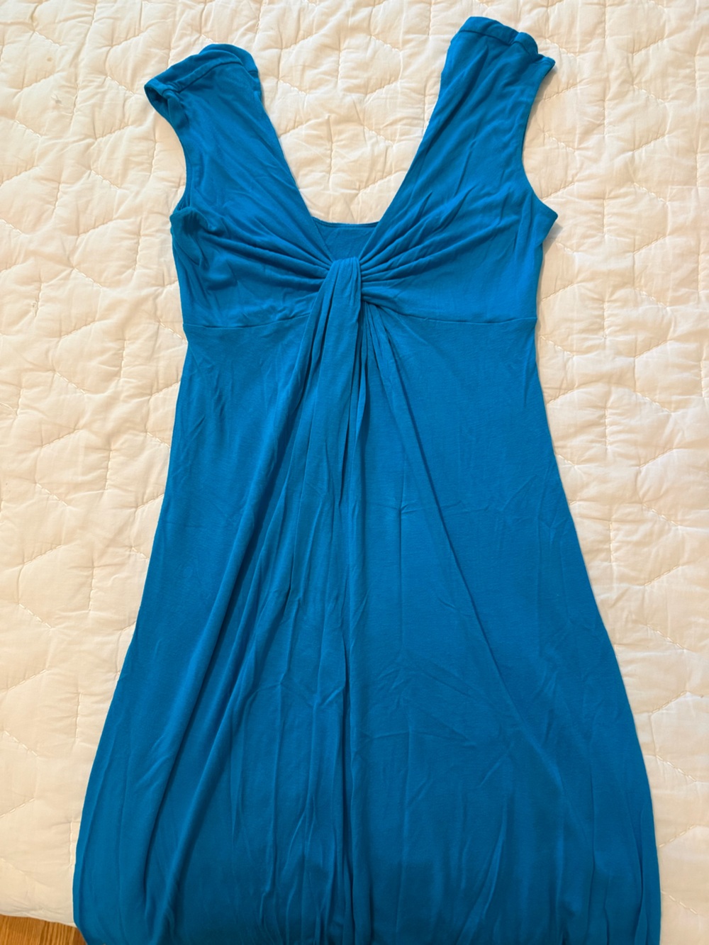 Express Women’s Teal Knot-Front Maxi Dress